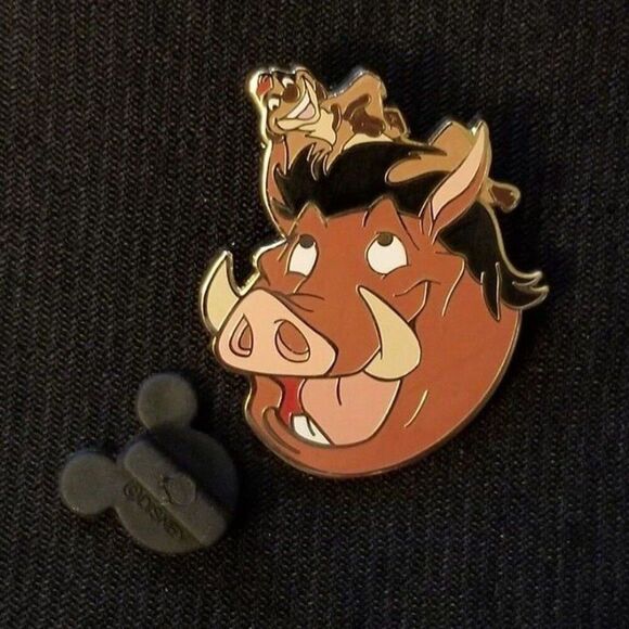 Disney Pin Lion King Timon & Pumbaa Head 2011 Disney Movie Rewards Exclusive DMR - Picture 5 of 6